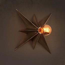 Breve iluminação de estrela de cinco pontas, luminária de parede moderna personalizada, lâmpadas de habitação infantil