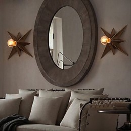 Breve iluminação de estrela de cinco pontas, luminária de parede moderna personalizada, lâmpadas de habitação infantil