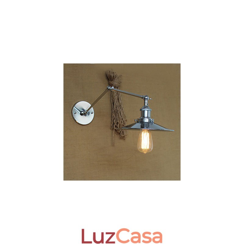 Arandelas de parede Luzes de balanço Luzes de parede de leitura Mini estilo rústico Lodge Metal