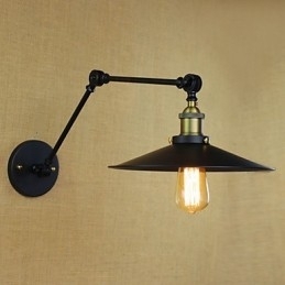 Arandelas de parede Luzes de balanço Luzes de parede de leitura Mini estilo rústico Lodge Metal