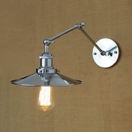 Arandelas de parede Luzes de balanço Luzes de parede de leitura Mini estilo rústico Lodge Metal