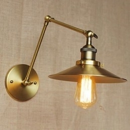 Arandelas de parede Luzes de balanço Luzes de parede de leitura Mini estilo rústico Lodge Metal