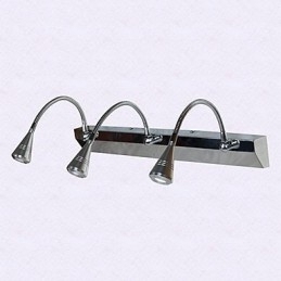 Apliques de parede de cristal Luzes de braço oscilante Luzes de parede de leitura Lodge rústico Metal