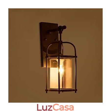 Luminárias de parede estilo industrial criativo com lâmpada de flauta Edison e luzes de decoração de bar interno Luminárias de parede estilo industrial criativo com lâmpada de flauta Edison e luzes de decoração de bar interno