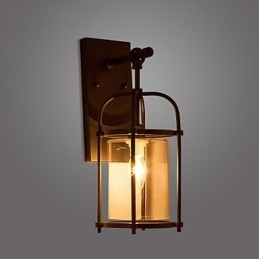 Luminárias de parede estilo industrial criativo com lâmpada de flauta Edison e luzes de decoração de bar interno