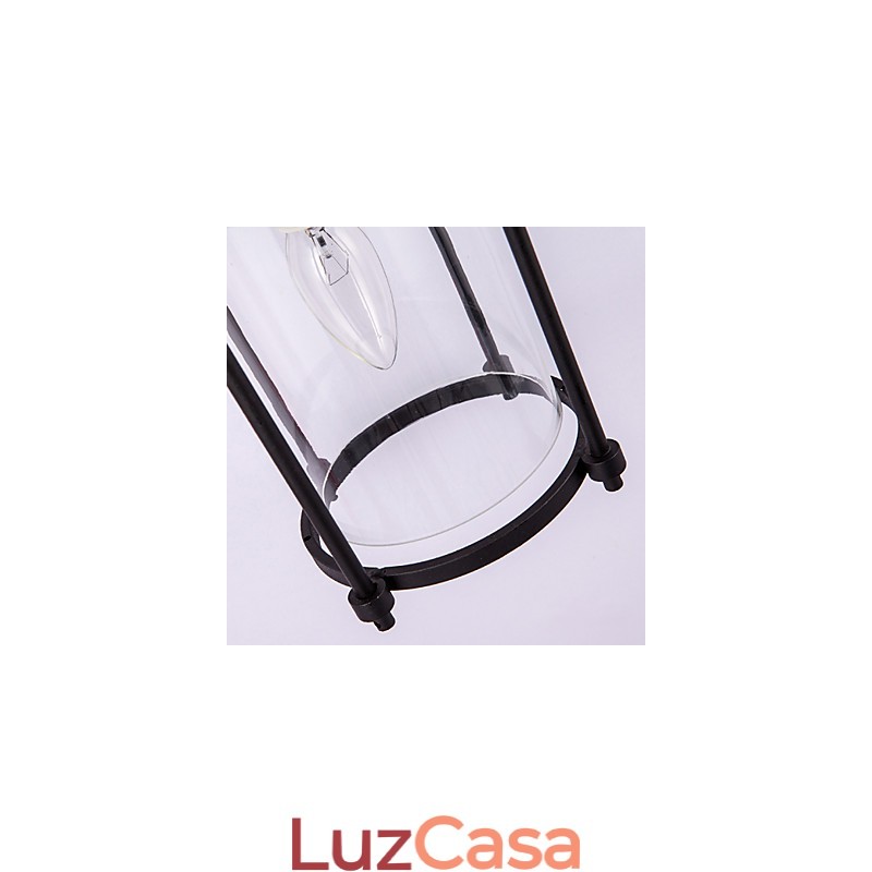 Luminárias de parede estilo industrial criativo com lâmpada de flauta Edison e luzes de decoração de bar interno