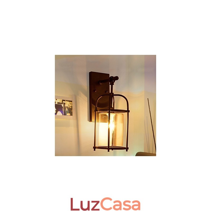 Luminárias de parede estilo industrial criativo com lâmpada de flauta Edison e luzes de decoração de bar interno