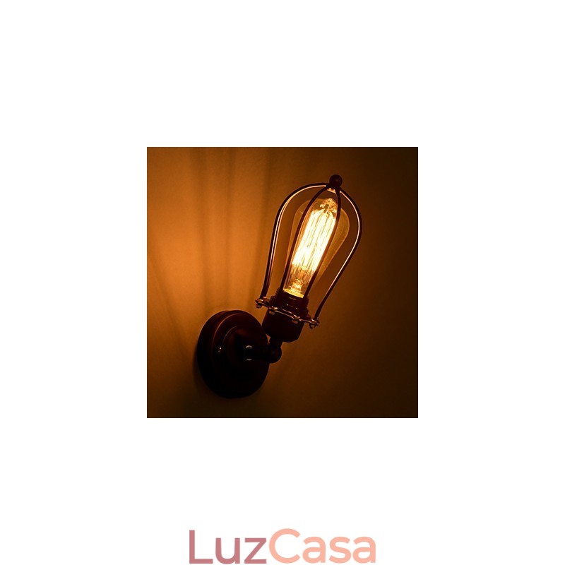Luminária de parede Matel estilo luxo 1 luz