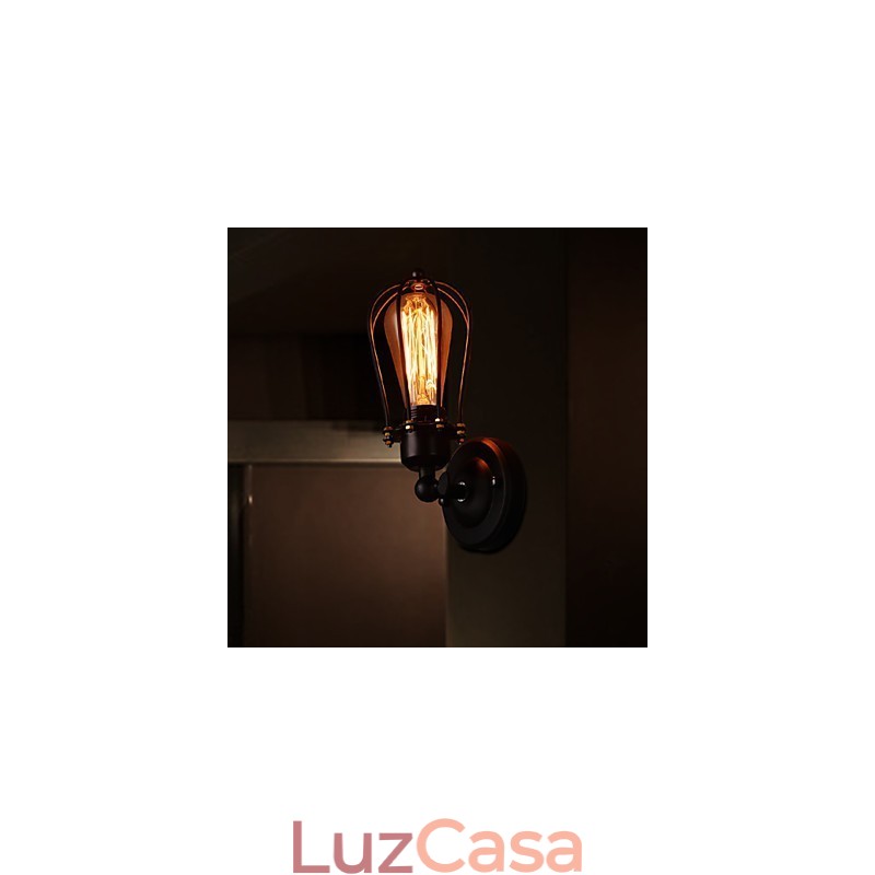 Luminária de parede Matel estilo luxo 1 luz