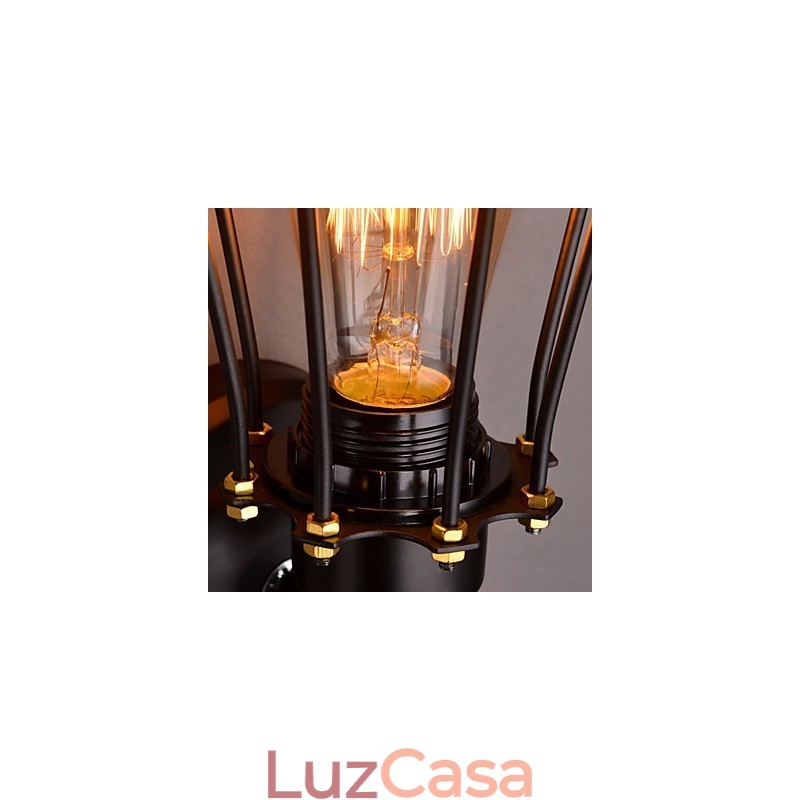 Luminária de parede Matel estilo luxo 1 luz
