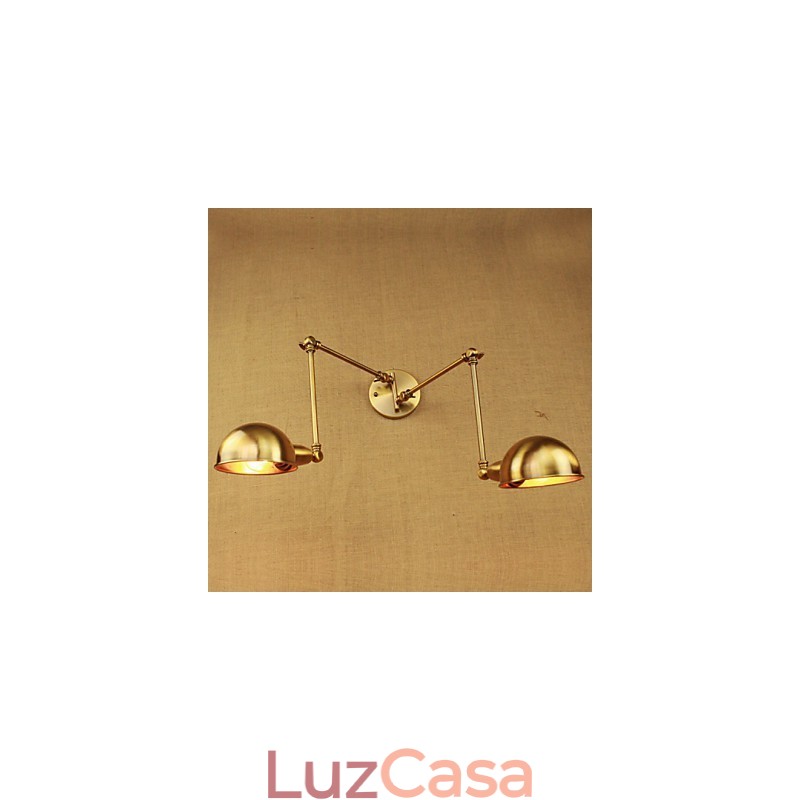 O novo bronze nostálgico moderno rural corredor sala de estar luz quente cabeça longa braço de ferro parede