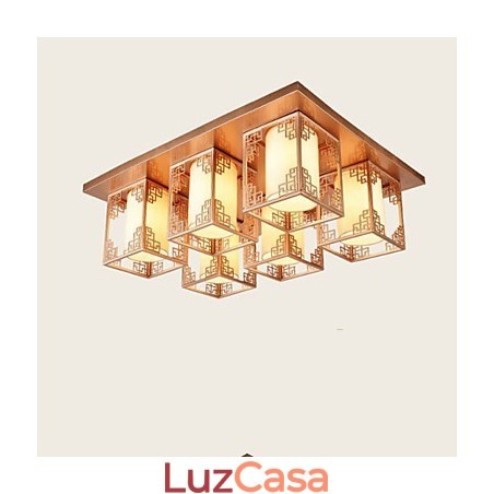 Uma atmosfera de iluminação de teto de ferro de lâmpadas de estilo chinês