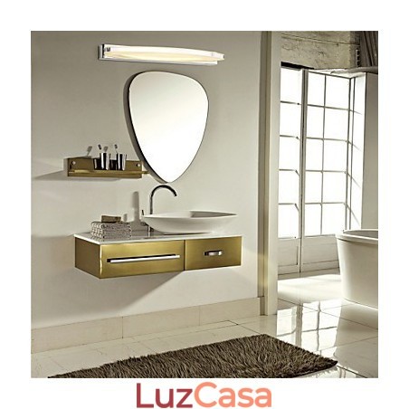 Luminária Espelho Aço Inox e Acrílico Luminária Espelho Aço Inox e Acrílico