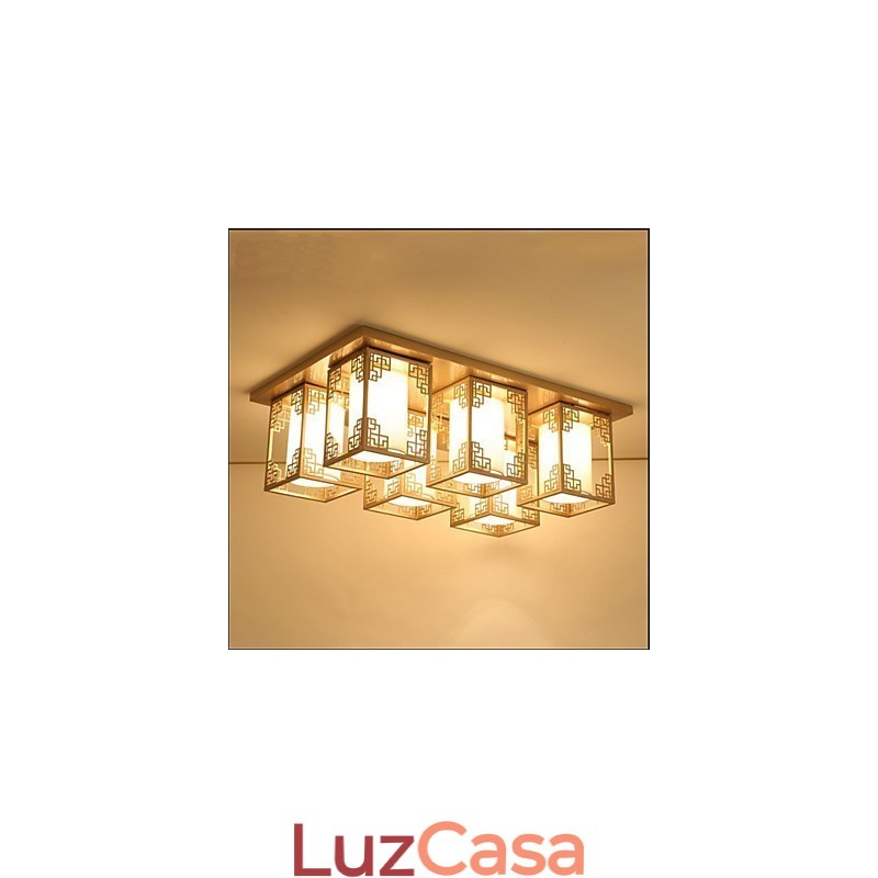 Uma atmosfera de iluminação de teto de ferro de lâmpadas de estilo chinês