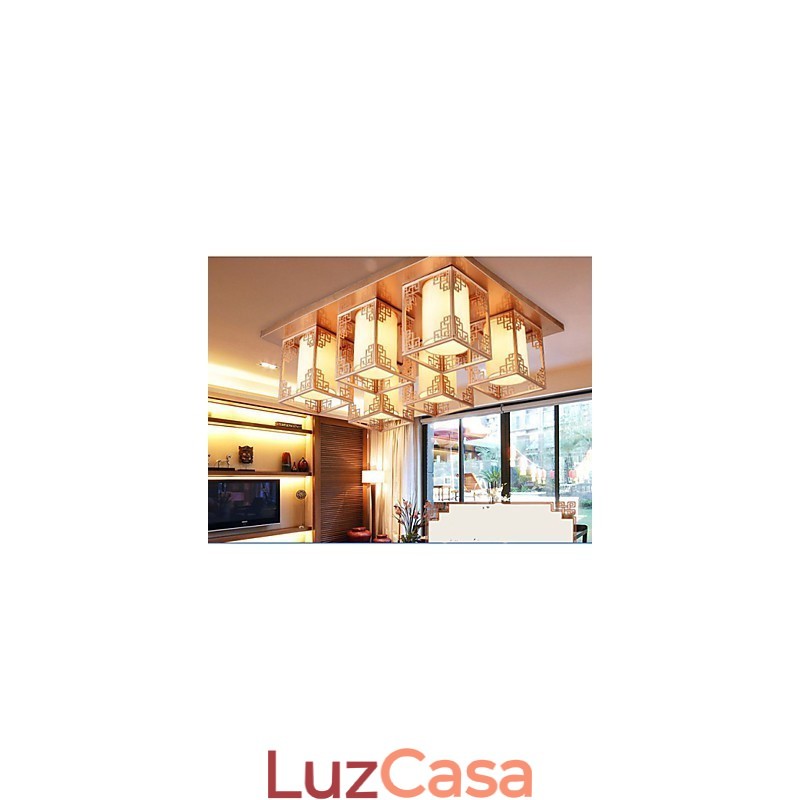 Uma atmosfera de iluminação de teto de ferro de lâmpadas de estilo chinês