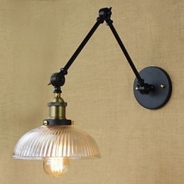 Arandelas de parede Luzes de balanço Luzes de parede de leitura Mini estilo rústico Lodge Metal