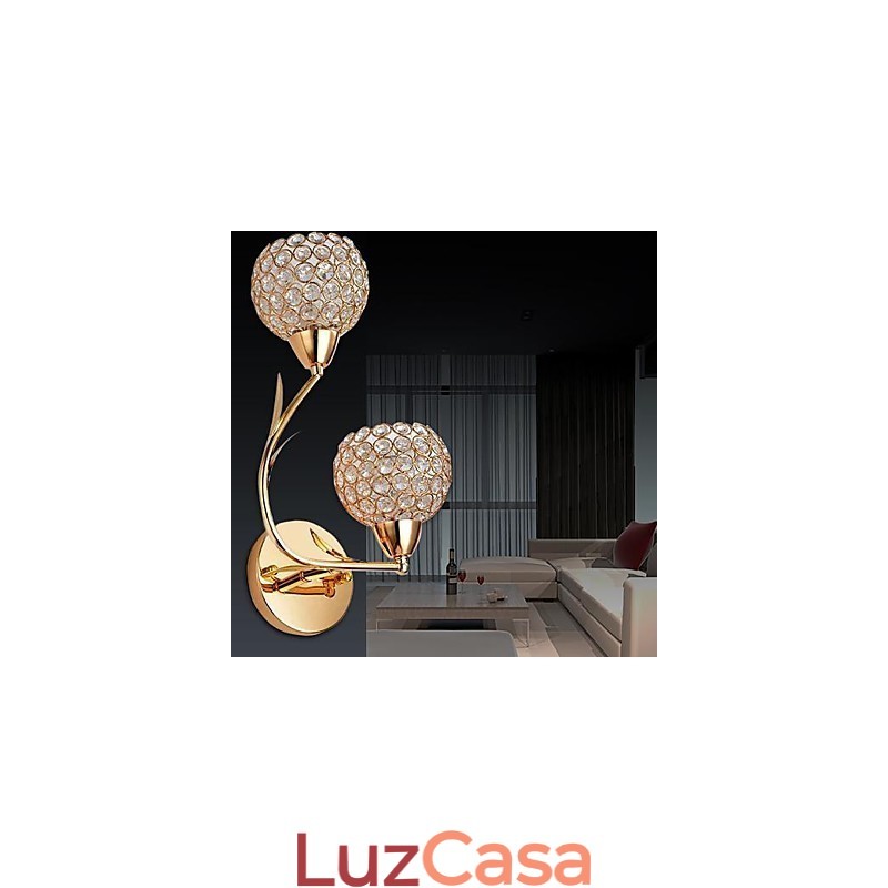 Apliques de parede de cristal Metal moderno e contemporâneo