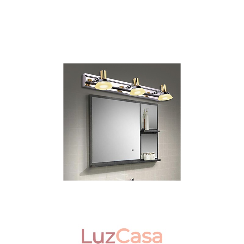 Iluminação de banheiro moderna contemporânea Metal