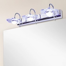Apliques de parede Iluminação de banheiro Moderno Contemporâneo Metal