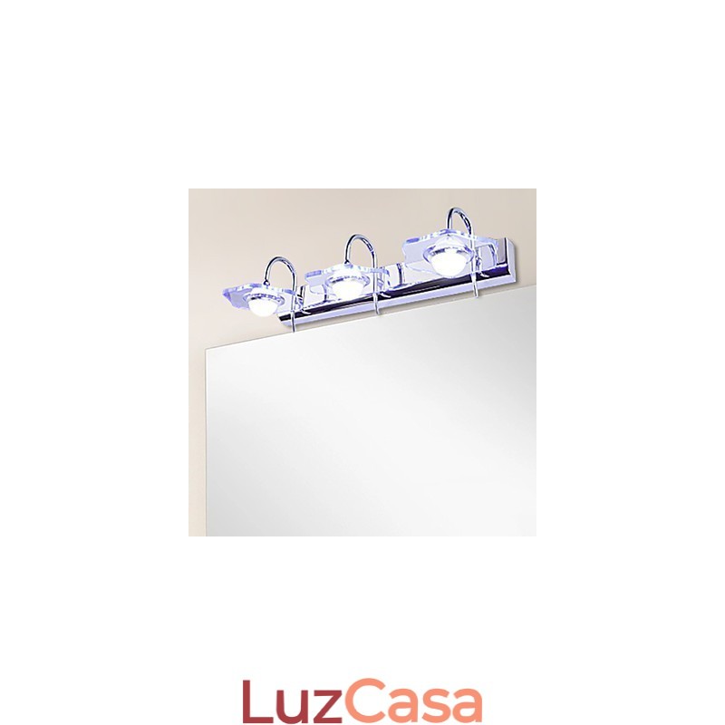 Apliques de parede Iluminação de banheiro Moderno Contemporâneo Metal
