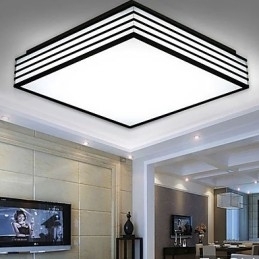 Contraído e contemporâneo preto e quadrado cúpula luz luz