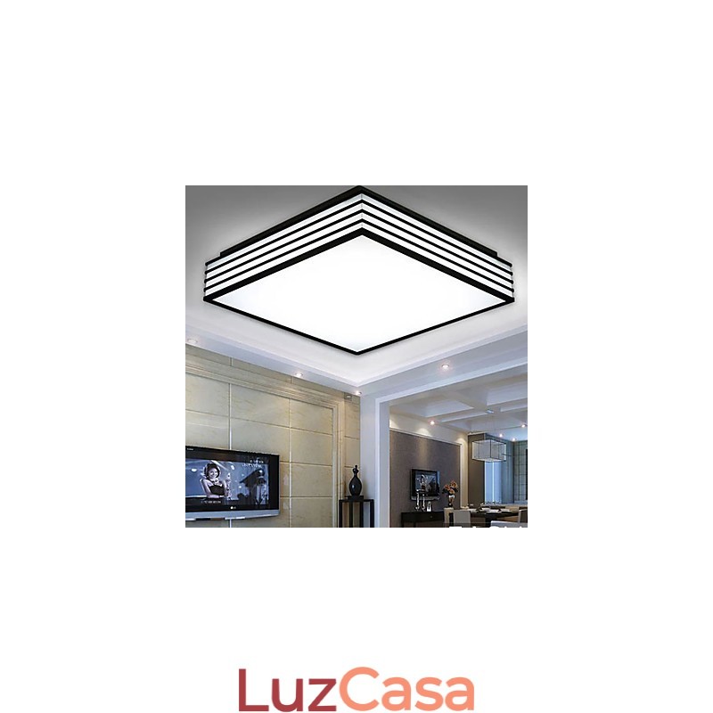 Contraído e contemporâneo preto e quadrado cúpula luz luz