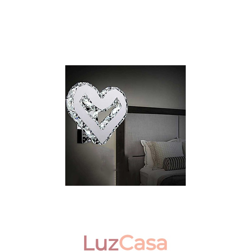 Apliques de parede Cristal Mini Estilo Moderno Contemporâneo Metal