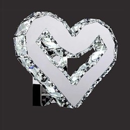 Apliques de parede Cristal Mini Estilo Moderno Contemporâneo Metal