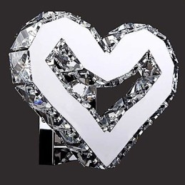Apliques de parede Cristal Mini Estilo Moderno Contemporâneo Metal