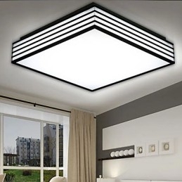 Contraído e contemporâneo preto e quadrado cúpula luz luz