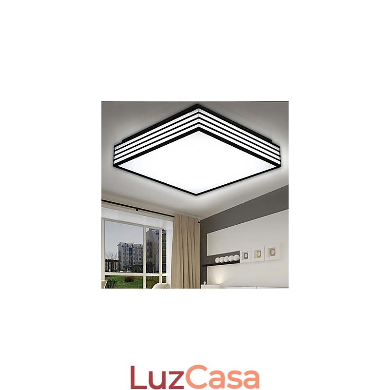 Contraído e contemporâneo preto e quadrado cúpula luz luz