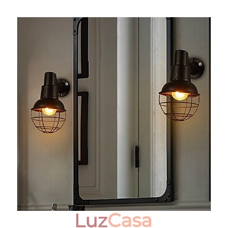Mini Estilo Arandelas de Parede Rústicas Lodge Metal Mini Estilo Arandelas de Parede Rústicas Lodge Metal