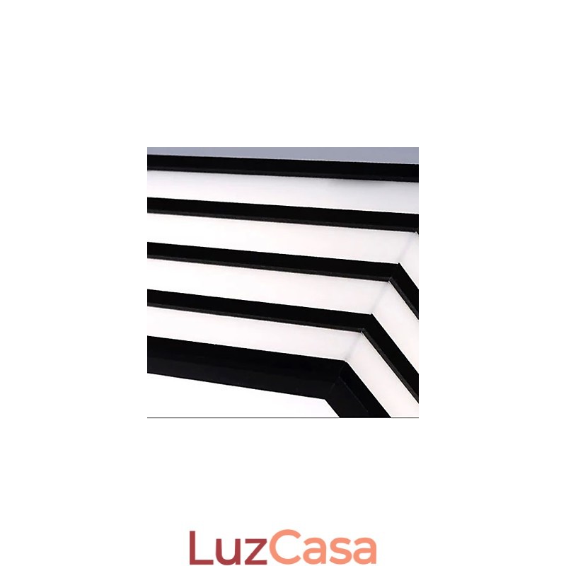 Contraído e contemporâneo preto e quadrado cúpula luz luz