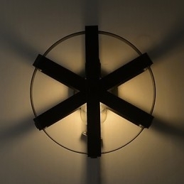 Novo estilo vintage industrial redondo arandela varanda loft entrada corredor quarto lâmpada de parede