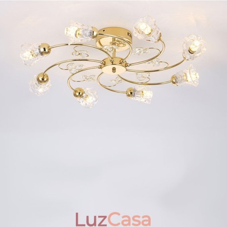 Luminárias Artísticas de Alumínio Flush Mount com Cristais Luminárias Artísticas de Alumínio Flush Mount com Cristais
