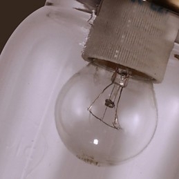 Luminária de parede rústica em formato de garrafa