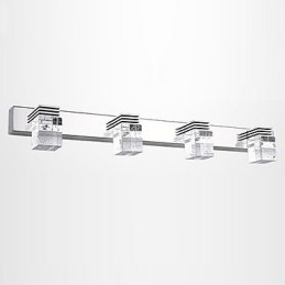 Arandelas de parede Iluminação de banheiro Wall Washers Cristal Mini Estilo Moderno Contemporâneo Metal