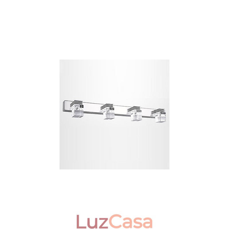 Arandelas de parede Iluminação de banheiro Wall Washers Cristal Mini Estilo Moderno Contemporâneo Metal