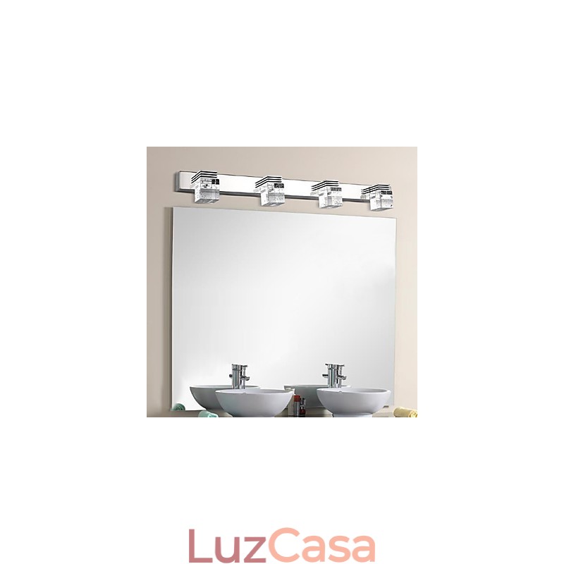 Arandelas de parede Iluminação de banheiro Wall Washers Cristal Mini Estilo Moderno Contemporâneo Metal
