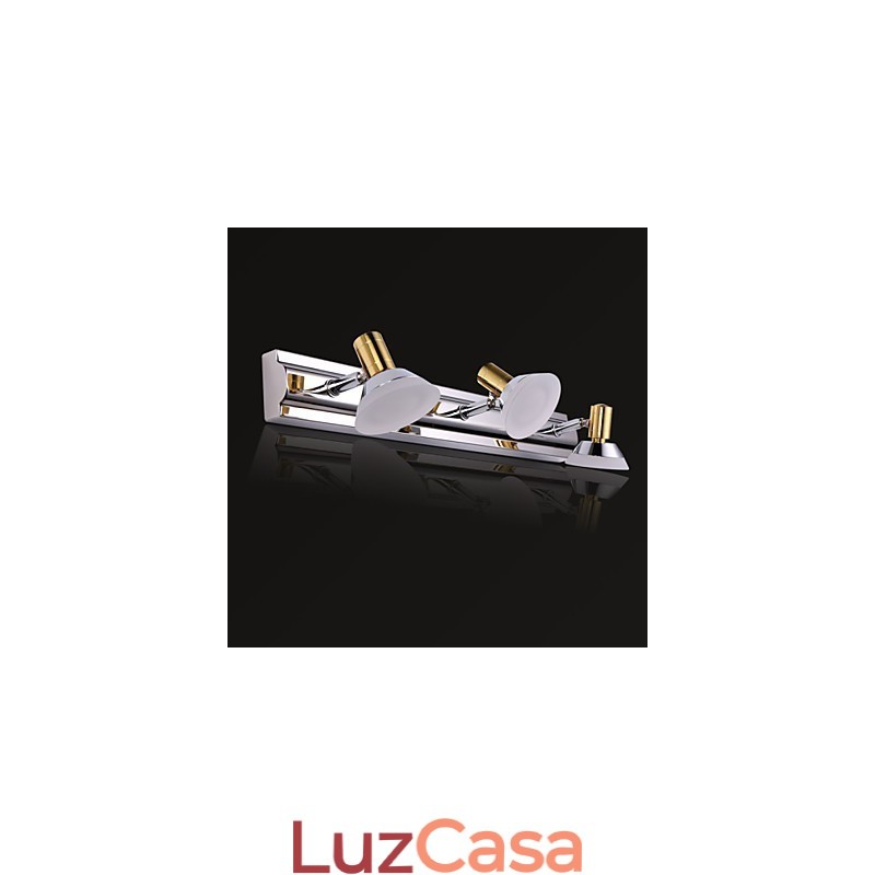 Apliques de parede Iluminação de banheiro Moderno Contemporâneo Metal