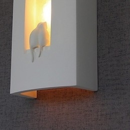 Luminária de parede moderna branca e moderna Luminária de parede de cabeceira Luminária de parede com espelho Luminária de parede para quarto