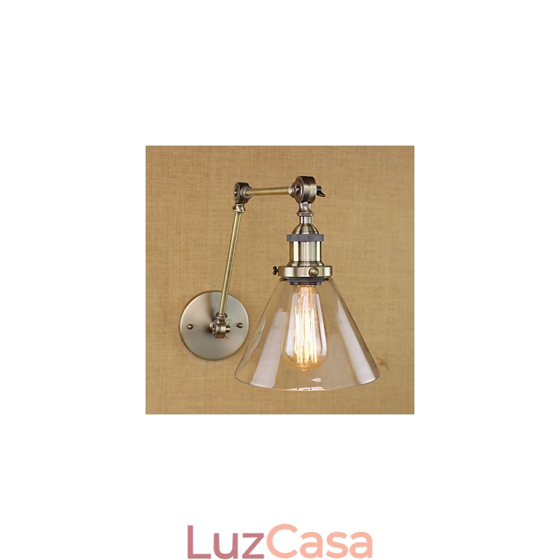 Arandela decorativa complexa de cor bronze verde vila mediterrânea