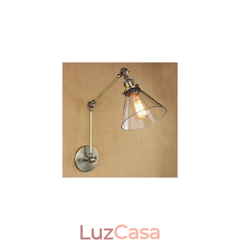 Arandela decorativa complexa de cor bronze verde vila mediterrânea