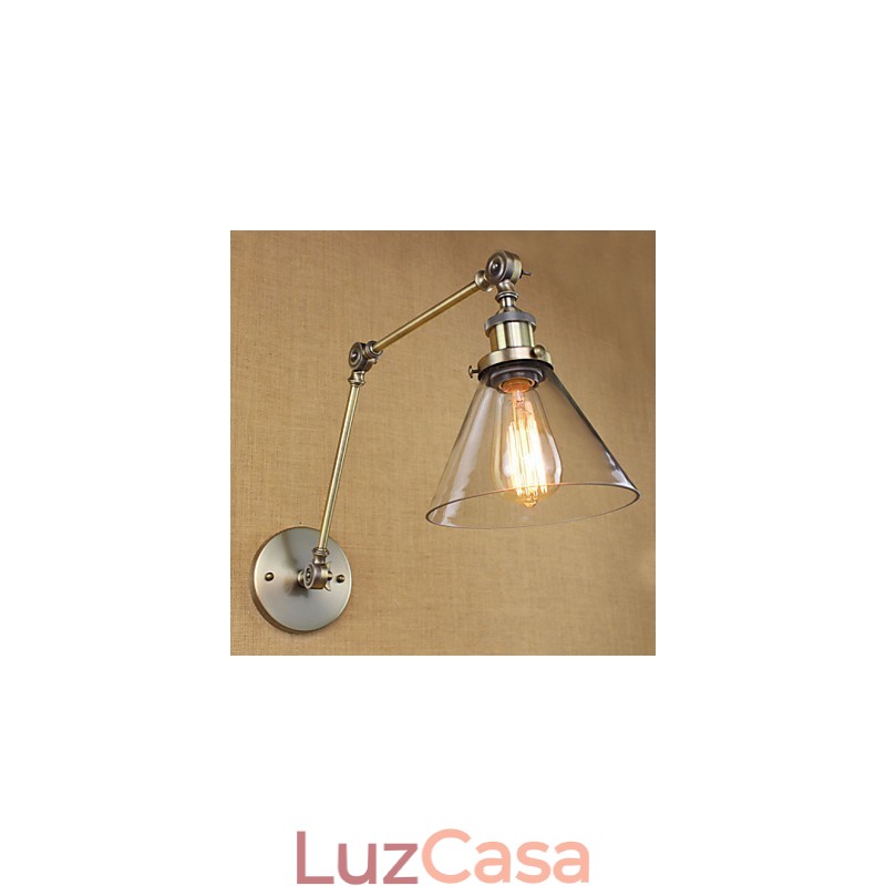 Arandela decorativa complexa de cor bronze verde vila mediterrânea