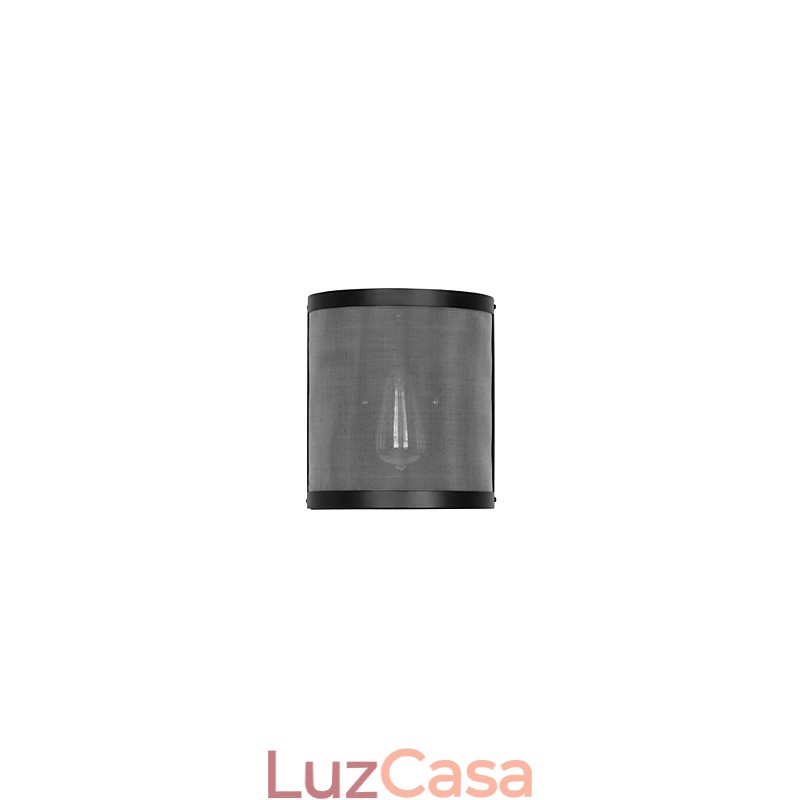 Luminária de parede estilo vintage, malha de arame de aço e metal, sala de estar, corredor, sótão, garagem, porão