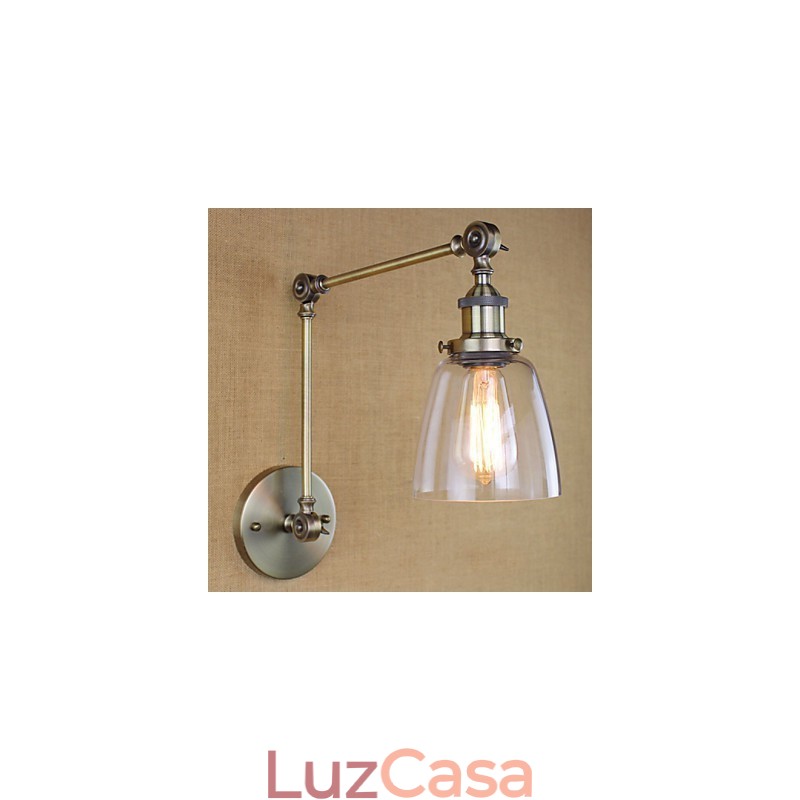 Retro Vintage Exclusivo Hotel Lobby Quarto Cabeceira RACK Bronze Antigo Decorativo Parede Sconce