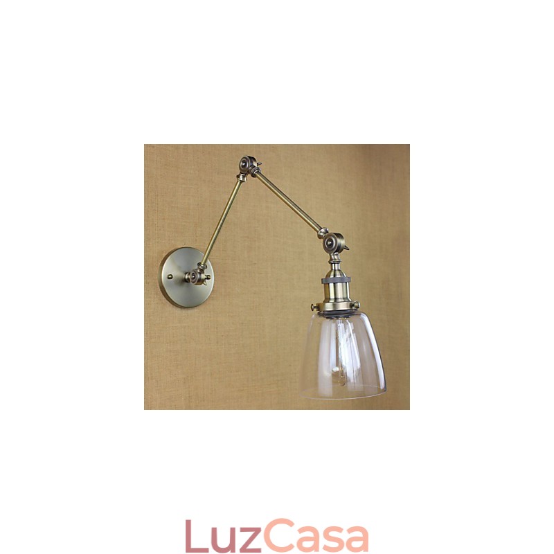 Retro Vintage Exclusivo Hotel Lobby Quarto Cabeceira RACK Bronze Antigo Decorativo Parede Sconce