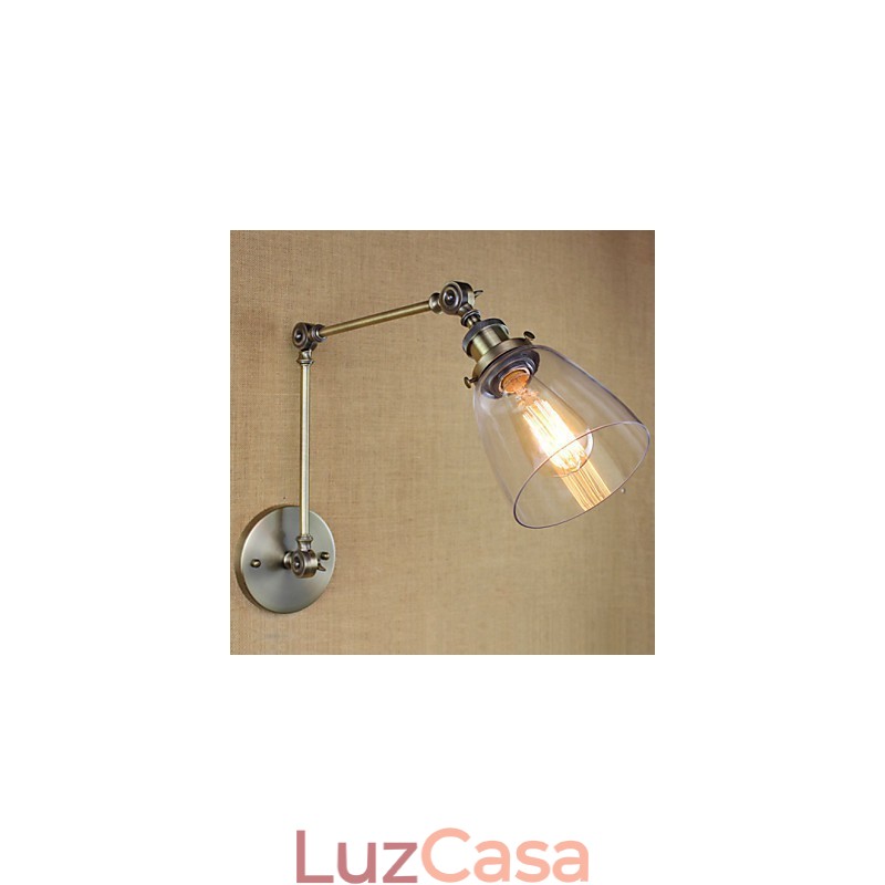Retro Vintage Exclusivo Hotel Lobby Quarto Cabeceira RACK Bronze Antigo Decorativo Parede Sconce