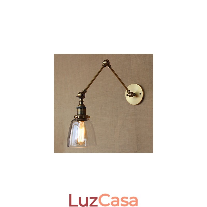 Retro Vintage Exclusivo Hotel Lobby Quarto Cabeceira RACK Bronze Antigo Decorativo Parede Sconce