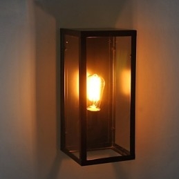 Luminária de parede de cabeceira de ferro retrô Village Pastoral Living Room Luminária de parede para sala de jantar